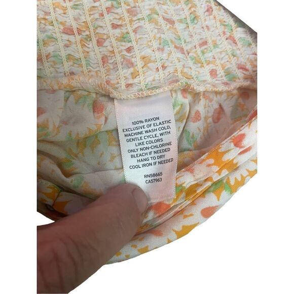 BP Nordstrom Multi-Color Floral Halter Top 100% Rayon Size Large-NWT - Picture 12 of 15